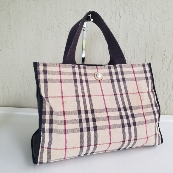 BURBERRY Beautiful Vintage Tote Signature London - Picture 12 of 16